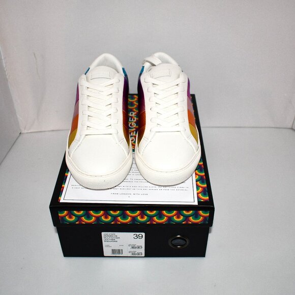 Kurt Geiger Lane stripe sneaker Size: 39 (8.5) #2626069109 NIB - Picture 1 of 6